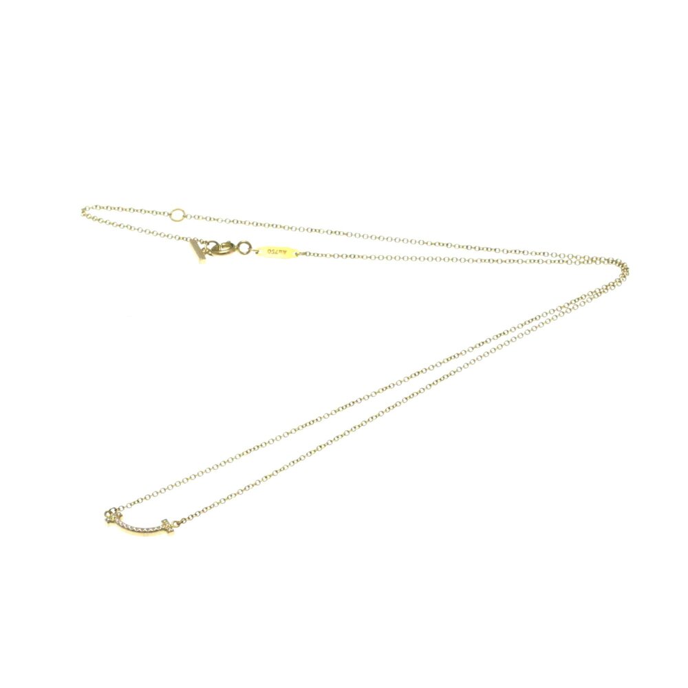 TIFFANY 18k Gold Diamond Necklace - Picture 13 of 13